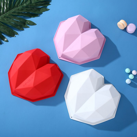 Tavi si Forme de Silicon - Forma de silicon inima diamant 3D