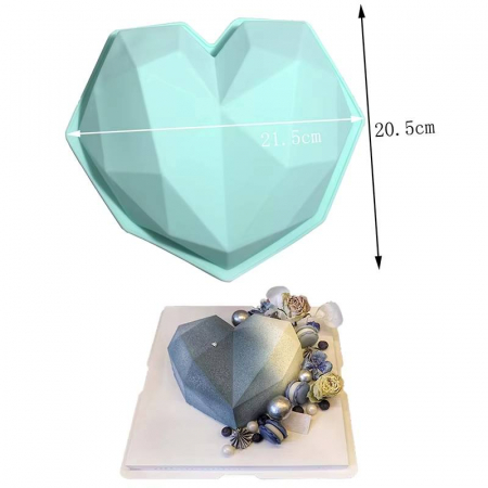 Forma de silicon inima diamant 3D [9]
