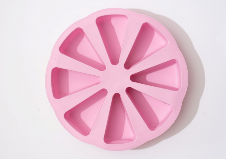 Forma de silicon pentru 8 tarte, prajituri triunghiulare [7]