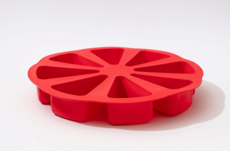 Forma de silicon pentru 8 tarte, prajituri triunghiulare [4]