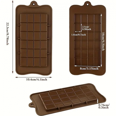 Forma de silicon pentru tabla normala de ciocolata, 22cm [2]