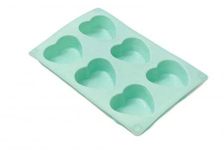 Forma silicon 6 inimi pentru prajituri si ciocolata, 29cm [7]