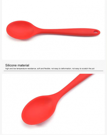 Lingura lunga de silicon alimentar, termorezistent, 27cm [5]