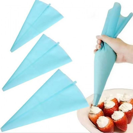 Ustensile de Bucatarie - Pos mare de silicon pentru ornat torturi si prajituri, reutilizabil, 46cm