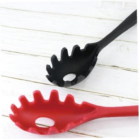 Ustensile de Bucatarie - Spatula de silicon pentru stors si servit spaghete