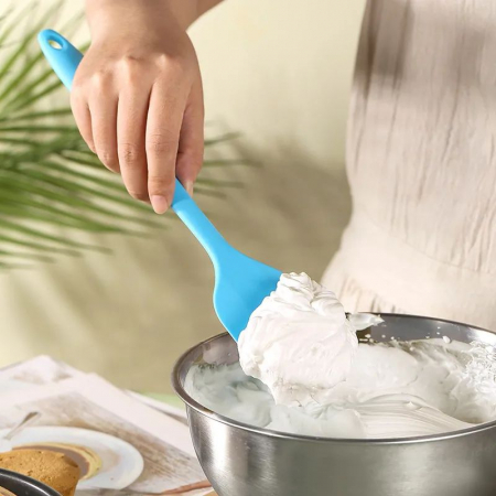 Ustensile de Bucatarie - Spatule de silicon alimentar solid si termorezistent, 27cm