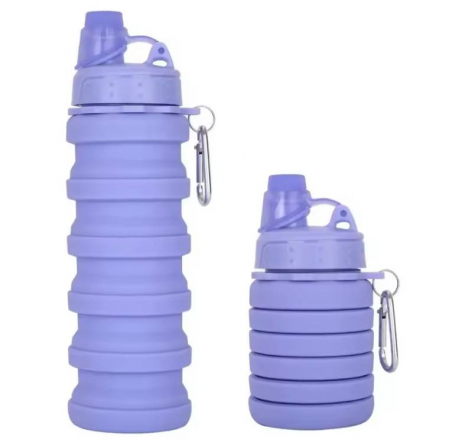 Sticla pliabila de silicon, 500ml, pentru sport, picnic sau drumetie. [5]
