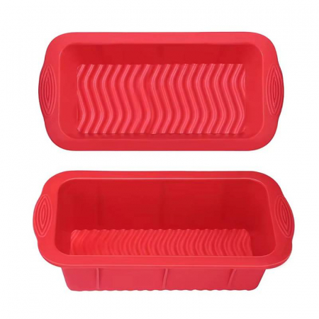Tava de silicon cu intarituri, pentru chec, cozonac, 25cm [4]