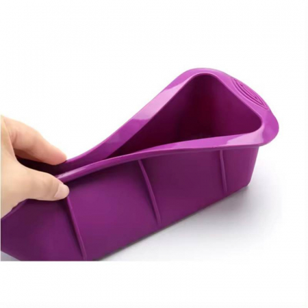 Tava de silicon cu intarituri, pentru chec, cozonac, 25cm [2]