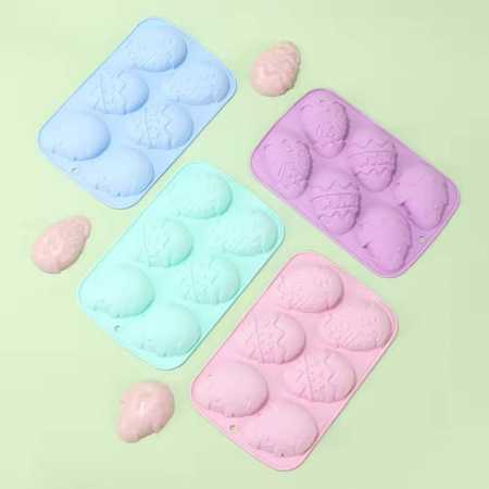 Tava de silicon pentru 6 oua de Paste [2]