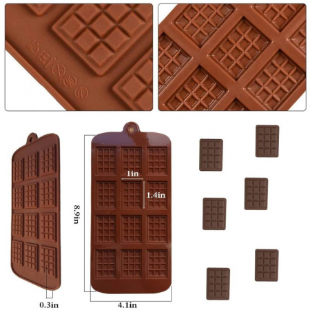 Tava de silicon pentru mini ciocolate, 12 forme [2]