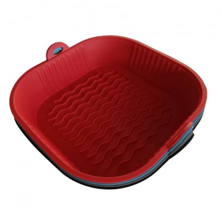 Tava patrata de silicon pentru friteuza cu aer cald, Airfryer, 20cm. Rezistenta la temperaturi ridicate [1]