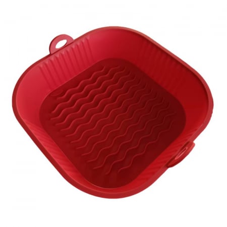 Tava patrata de silicon pentru friteuza cu aer cald, Airfryer, 20cm. Rezistenta la temperaturi ridicate [3]