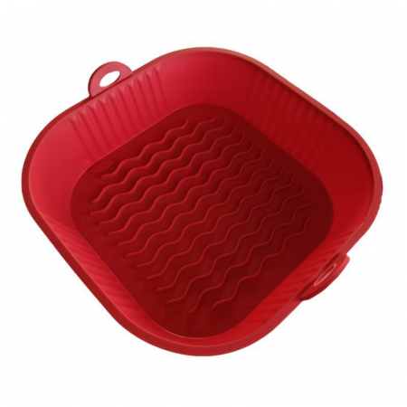 Tava patrata de silicon pentru friteuza cu aer cald, Airfryer, 22cm. Rezistenta la temperaturi ridicate [4]