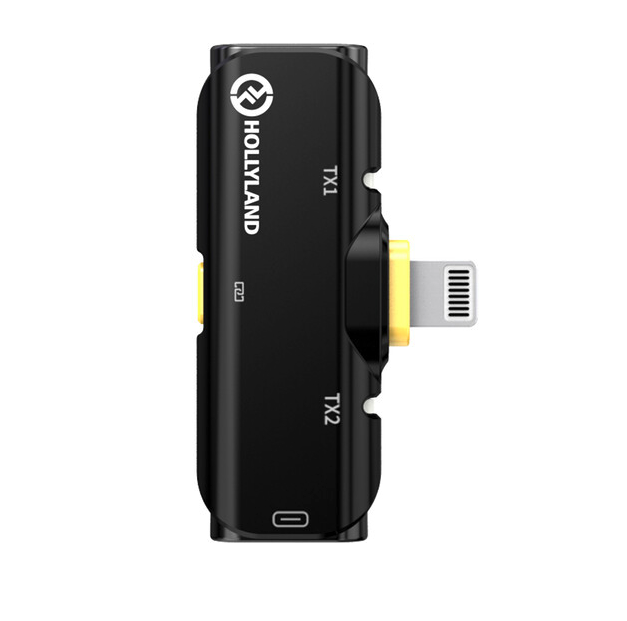 Hollyland LARK C1 DUO Sistem de microfon wireless dublu pentru iOS  lightning version negru [3]