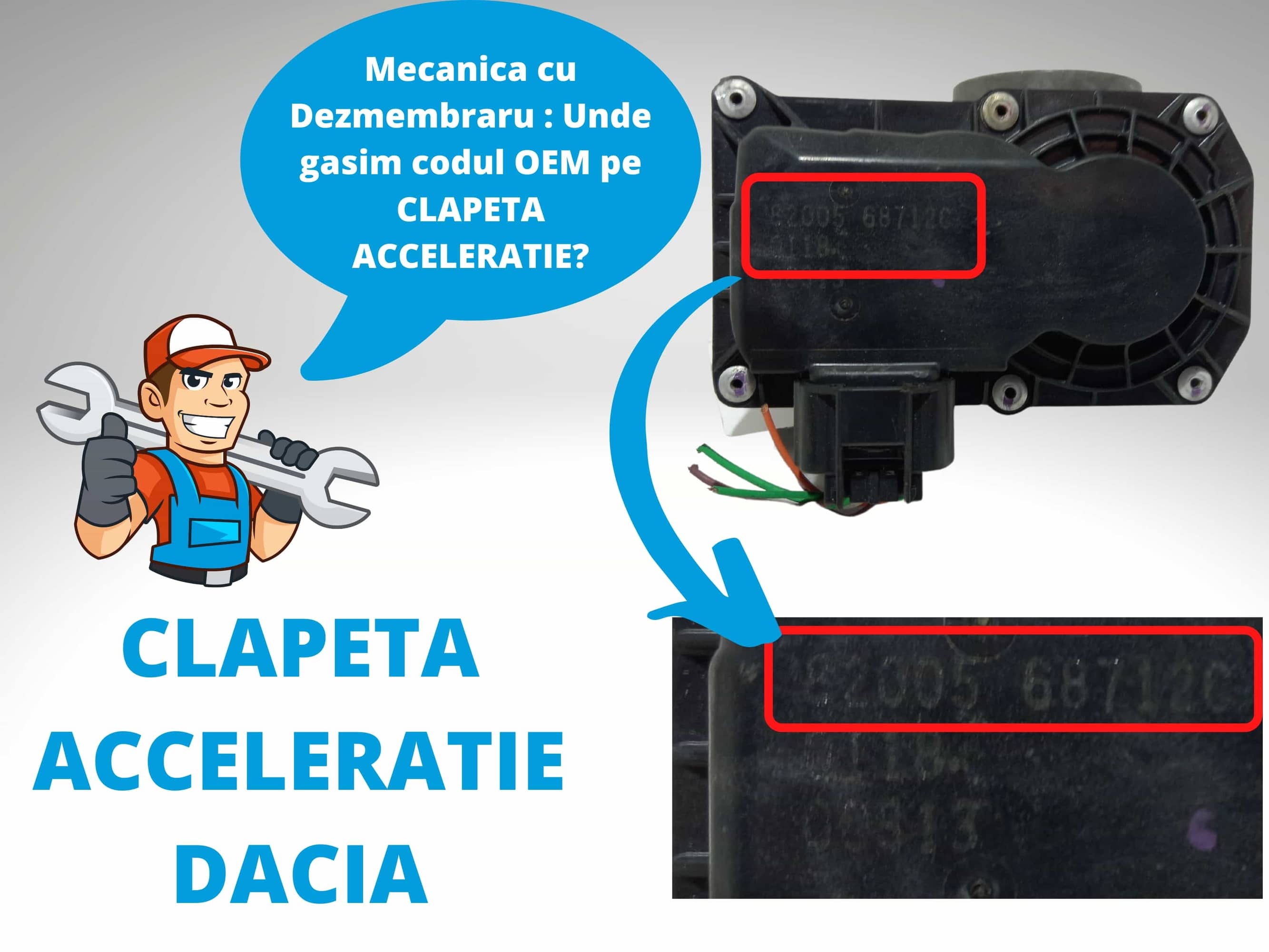 Clapeta acceleratie Dacia
