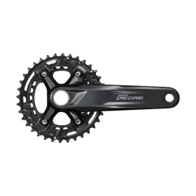 Kurbelgarnituren - Kettenradgarnitur Shimano DEORE FC-M4100-2, für 2x10-fach, 170 mm, 36-26T, mit Tretlager (BSA), ohne Kettenschutz, Kettenlinie 48,8 mm