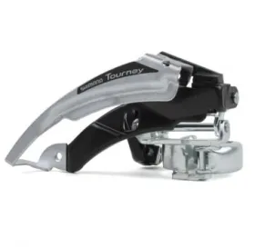 Fahrradteile - Umwerfer, FD-TX50-3, Top-Swing, Dual-Pull, für 6/7-fach hinten, Schellen-Typ (34,9 mm), Kettenstrebenwinkel: 63–66°, für 42-34-24T Kettenblätter, Kettenlinie: 47,5/50 mm, Bulk