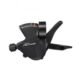 Fahrradteile - SHIFT LEVER, SL-M2010-L, ALTUS, LEFT, 3-SPEED RAPIDFIRE PLUS 1800MM STAINLESS INNER, W/ OPTICAL GEAR DISPLAY, BULK