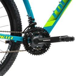 Bici MTB Colinelli COL25, Taglia L, 29 Pollici, Verde, Comando Shimano ST-EF500 EZ-FIRE PLUS, 24 Velocità, Telaio in Alluminio, Freni a Disco [6]