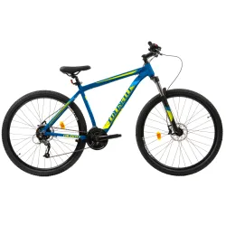 Fahrräder - Colinelli COL27 MTB-Fahrrad, Größe M, 29 Zoll, Blau, Shimano Altus Schalthebel, 24 Gänge, Aluminiumrahmen, Scheibenbremsen
