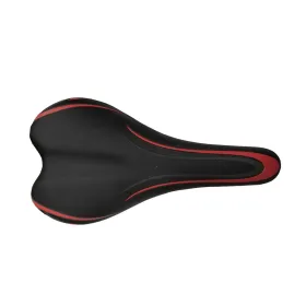 Selle per bicicletta - SADDLE D5267XP/B708B9BRDA BLACK 270*143 MM,W/O CLAMP STEEL RAIL BLACK W/SCALE PRINTED  RED