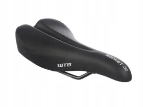 Bicycle Parts - SADDLE WTB ROCKET 130X265 SPORT --- PP BASE BLACK STEEL RAIL, BLACK/GREY PRINTED GREY LOGO'S