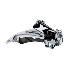 Fahrradteile - Umwerfer FD-TY510-3, Top-Swing, Dual-Pull, für 6/7-fach Schaltungen hinten, Schellenbefestigung (31,8 mm), Kettenstrebenwinkel: 63–66°, für 48-38-28T, Kettenlinie: 47,5/50 mm, Bulk, mit Adapter