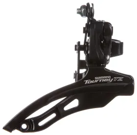 Fahrradteile - Umwerfer FD-TZ500-DS6, für 3 (Reibung) × 7/6 Gänge, Down-Swing, Down-Pull, Schelle 31,8 mm, CS-Winkel: 66–69°, für größtes Kettenblatt: 42Z, Kettenlinie: 47,5 mm