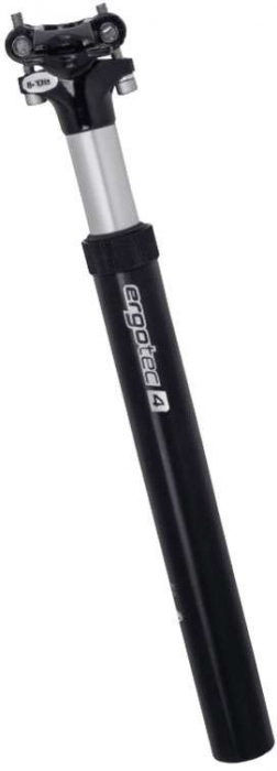 Seat post 27.2 mm, 350 mm length, AL6061, sandblast black finish, safety level 4 [1]