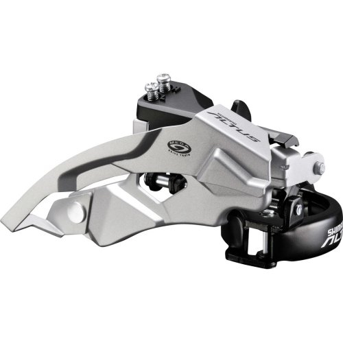 Schimbător față AFDM370M3, SHIMANO ALTUS, prindere 31,8 mm, pentru 9 viteze, unghi 63–66°, foi 44/48T, tip top-swing, trăgător dual [1]