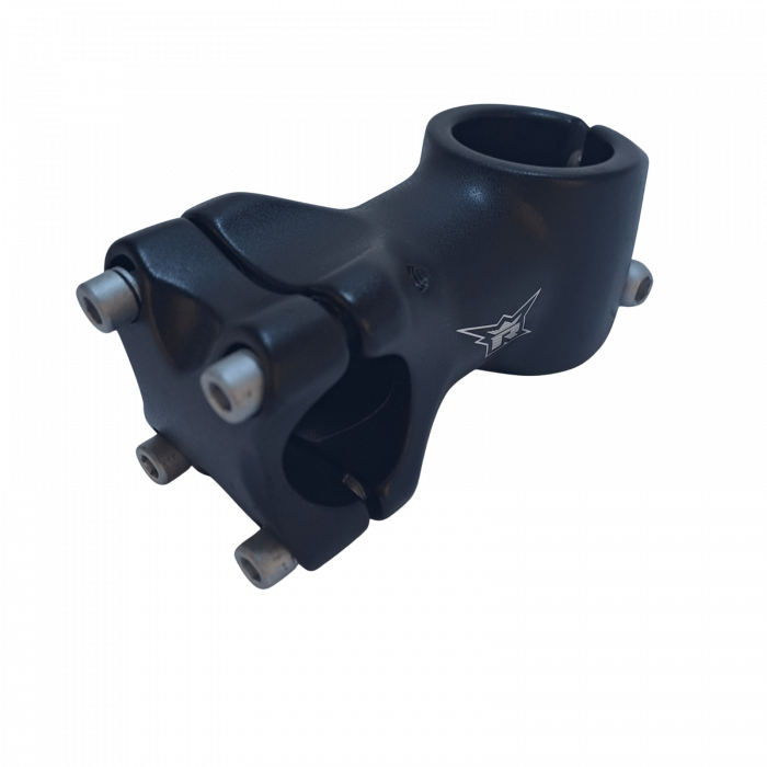 Attacco manubrio A-Head in alluminio 1 1/8", 60 mm, nero sabbiato, con logo REX [1]