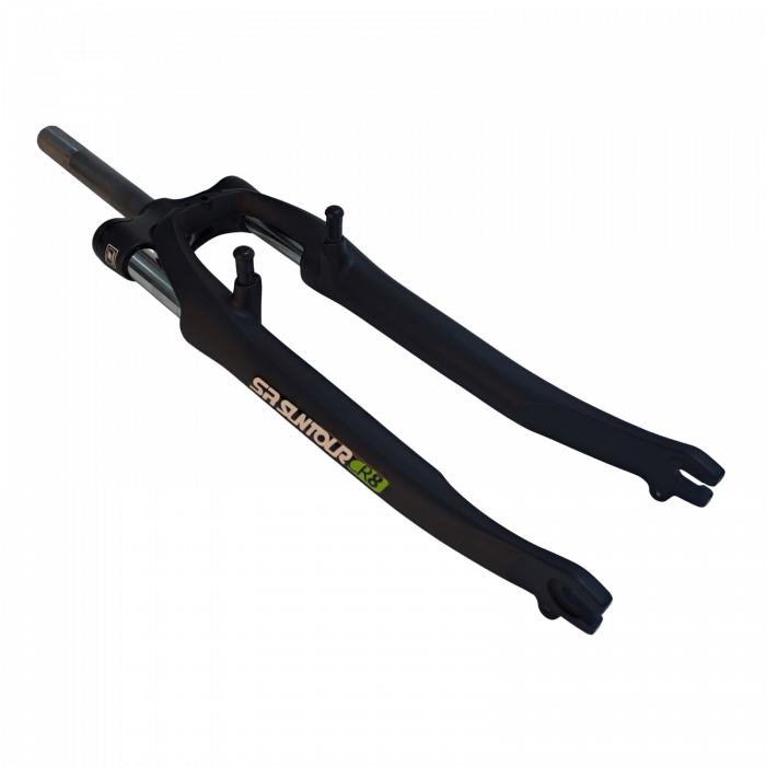 Forcella rigida ALL/ALL, nero opaco YS-727, 1 1/8" x 185 mm con filetto, con attacchi freno, regolabile, con adesivo, senza passaggio cavi, senza attacchi M5, senza tappo ponte [1]