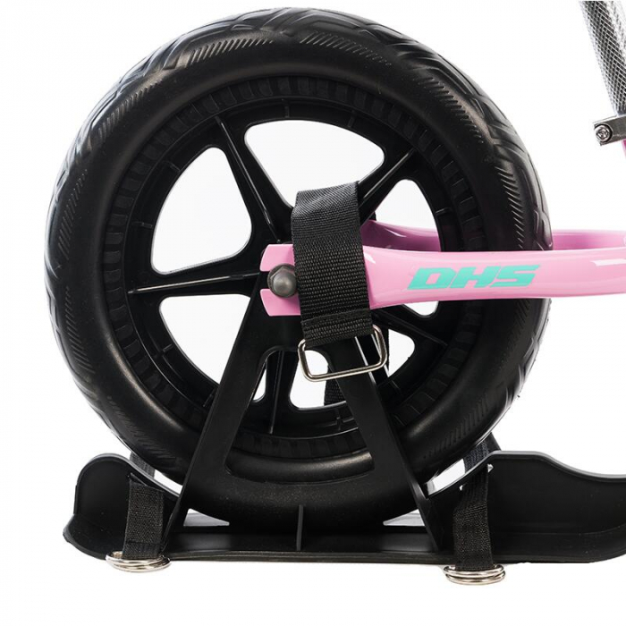 Bicicleta fara pedale DHS RIDE-ON Roz, kit ski inclus [4]