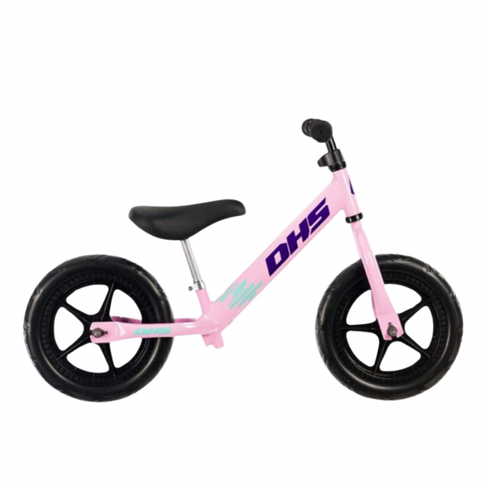 Bicicleta fara pedale DHS RIDE-ON Roz, kit ski inclus [2]