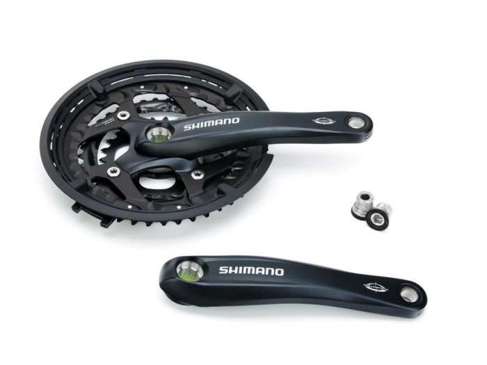 Black, 26/36/48T., Octalink 175 mm, with chain guard [1]