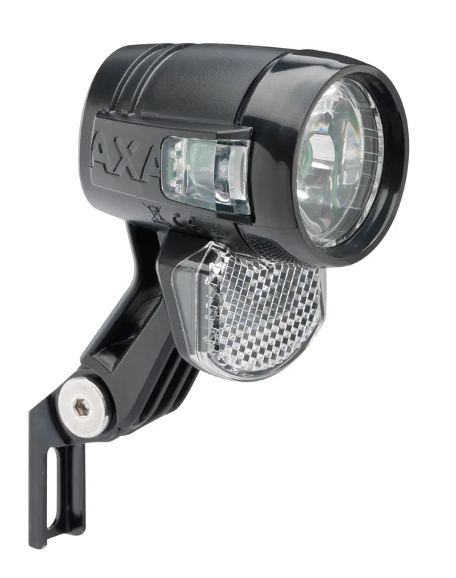 Nero con luce di parcheggio, con interruttore, con supporto standard in acciaio inox, con cavo da 60 cm [1]