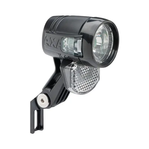 Blueline, 30 lux, nero, 2,4W 12V DC/AC, senza luce di parcheggio, senza interruttore, con supporto corto Suntour, senza cavo [1]