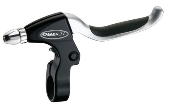 Bremshebel TEKTRO CL531AC-RS, 4-Finger Länge, rechts, mit Kraton-Griff, Aluminium, schwarz/silber [1]