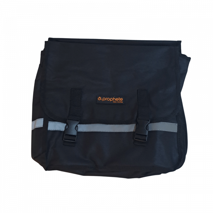 Borsa da portapacchi con 2 scomparti, con logo Prophete, nera [1]