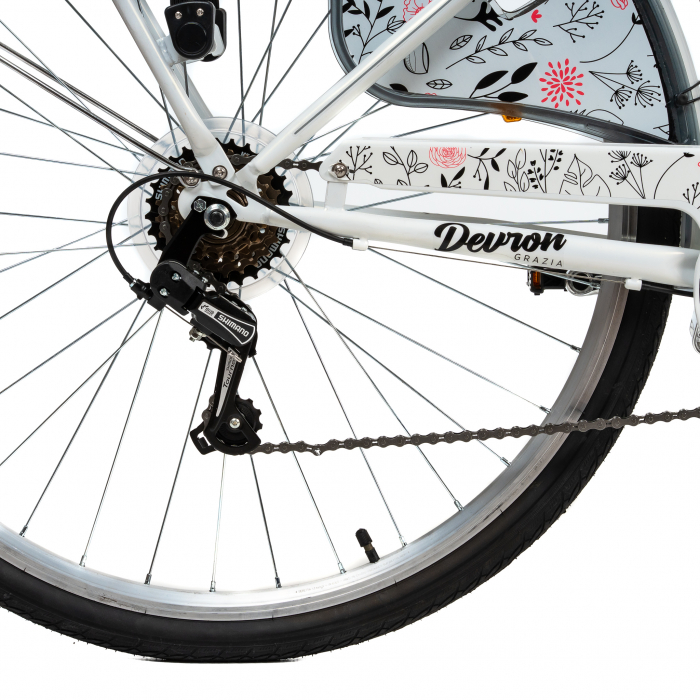Citybike Devron Grazia 6S - 28 Zoll, L, Alb [8]