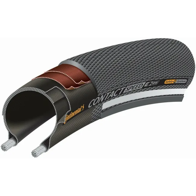Pneumatico Continental CONTACT SPEED 42-622, nero con striscia riflettente, protezione contro le forature [1]