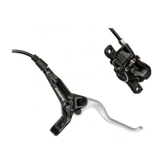 Scheibenbremsenset BL-M365L(R)/BR-M365L(R), ohne Adapter, mit Resin-Belägen, 1550 mm Leitung (SM-BH59 schwarz), schwarz, Bulk [1]