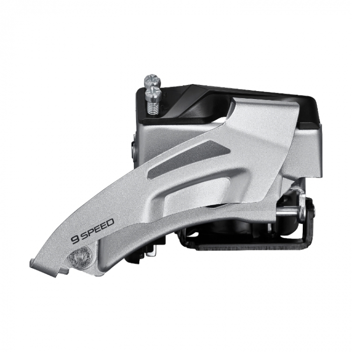 Schimbator fata 2x9 viteze Shimano Altus AFDM2020TSM4, Top-Sing, Dual-Pull, argintiu [1]
