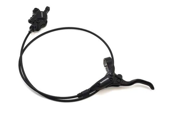 Hydraulische Scheibenbremse vorne, 800 mm Leitung, schwarz, vormontiertes Set, ohne Bremsscheibe, Post-Mount, ohne Adapter [1]