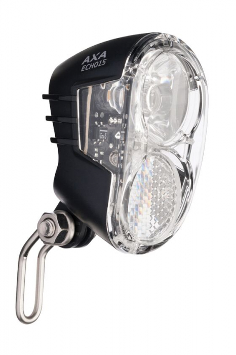 Faro anteriore ECHO15 con supporto per forcella, 15 lux, OVP [1]