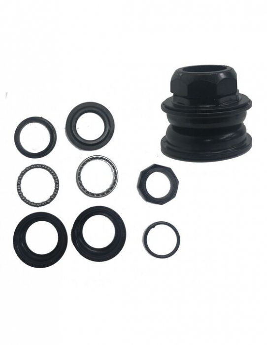 Serie sterzo MH-308E, altezza 18,2 mm, misura 25,4-44-30 mm, 9 pezzi, cappuccio in lega CP argento, con gancio. [1]