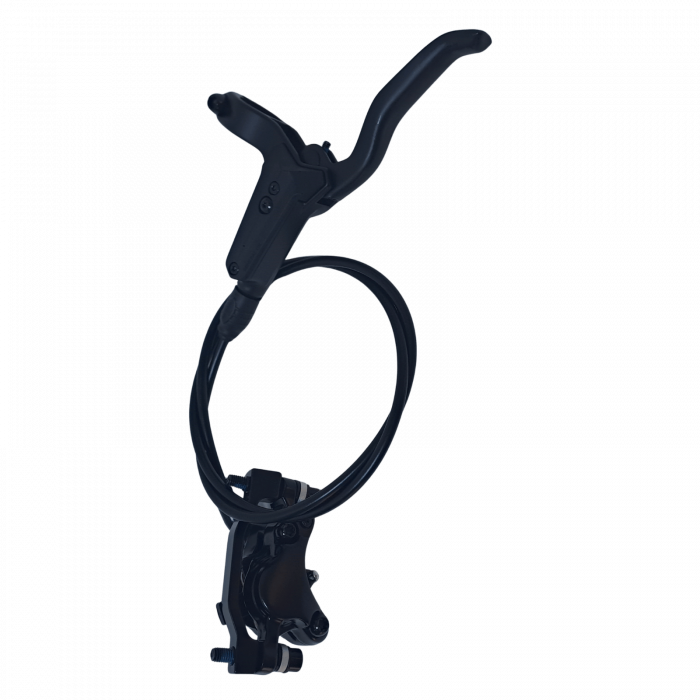 Freno a disco idraulico anteriore – tubo 850 mm, leva 2 dita, con adattatore per attacco Postmount e rotore da 180 mm [1]