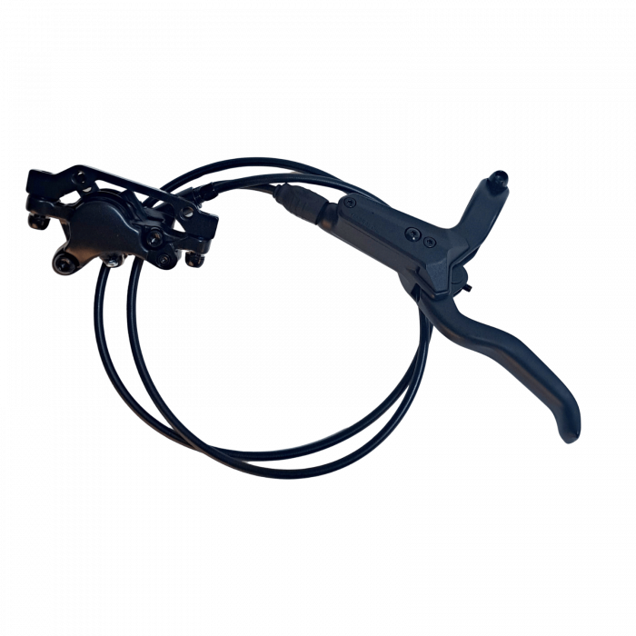 Freno a disco idraulico JAK – anteriore, tubo 1050 mm, leva a 2 dita, con adattatore IS per rotore da 160 mm, con oliva + pin [1]