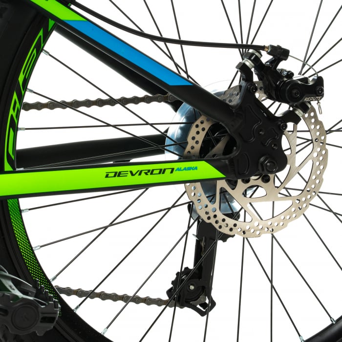 Kinderfahrrad Devron Alaska - 24 Zoll, Schwarz-Grün [7]